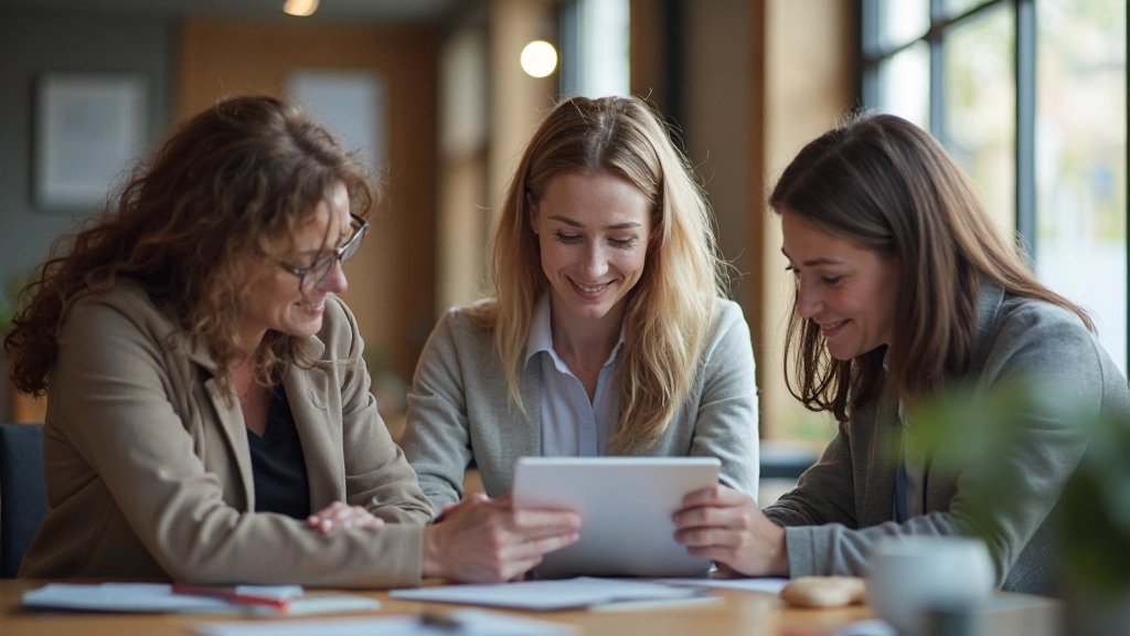 Diverse groep mensen die samenwerken met digitale apparaten, inclusief personen met verschillende beperkingen die gebruikmaken van hulpmiddelen